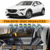 For Mazda CX3 CX-3 Interior LED Lights - Dome & Map Light Bulbs Package Kit for 2016 - 2021 - White SAWE Lighting